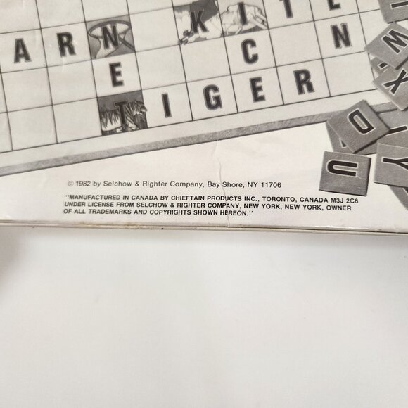 1982 Scrabble For Juniors Board Game Edition 5 Cheftain Selchow Vtg SEALED - Picture 10 of 10